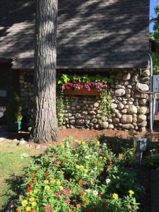 Beauty is everywhere here. This is the alumni hut.