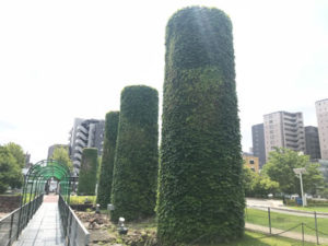 Chimneys of the kilns